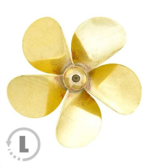 Raboesch 5 Blade Left Handed Brass Prop 40-L-5BL-M4
