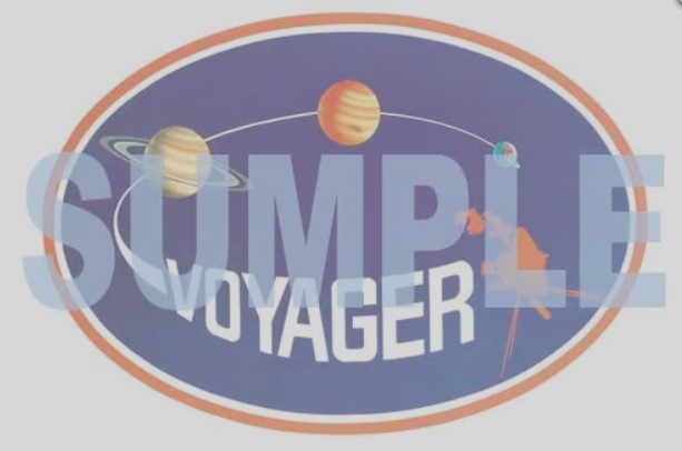 Hasegawa 1/48 1/48 Voyager Space Probe Kit with Mission Emblem Patch