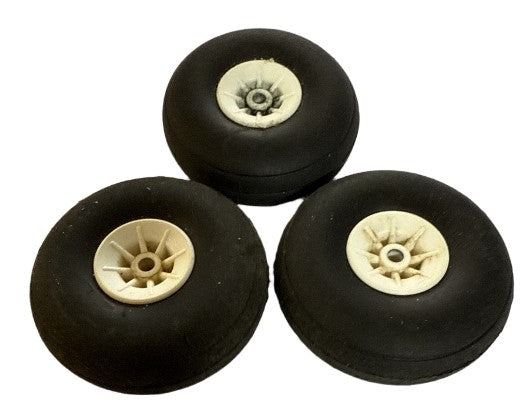 50mm Wheels x 3 -SECOND HAND
