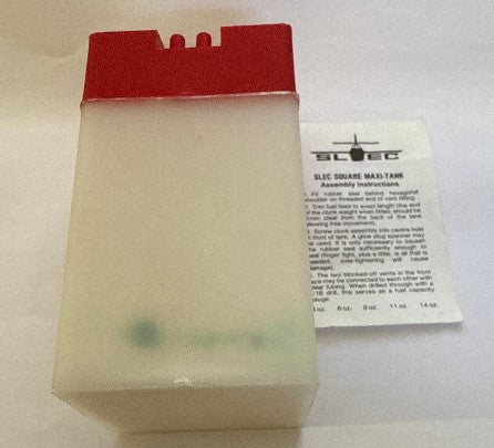 Slec 6oz (180cc) Square Maxi Tank (red) - SECOND HAND