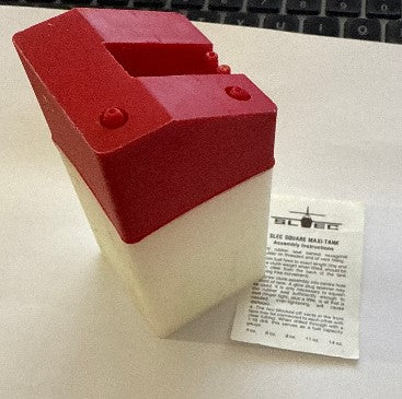 Slec 6oz (180cc) Square Maxi Tank (red) - SECOND HAND