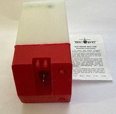 Slec 6oz (180cc) Square Maxi Tank (red) - SECOND HAND