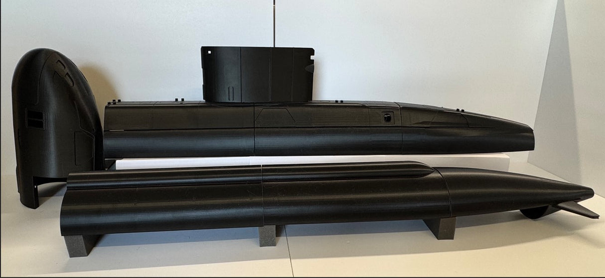 3D Printed HMS Upholder Class Submarine kit 1/50th scale