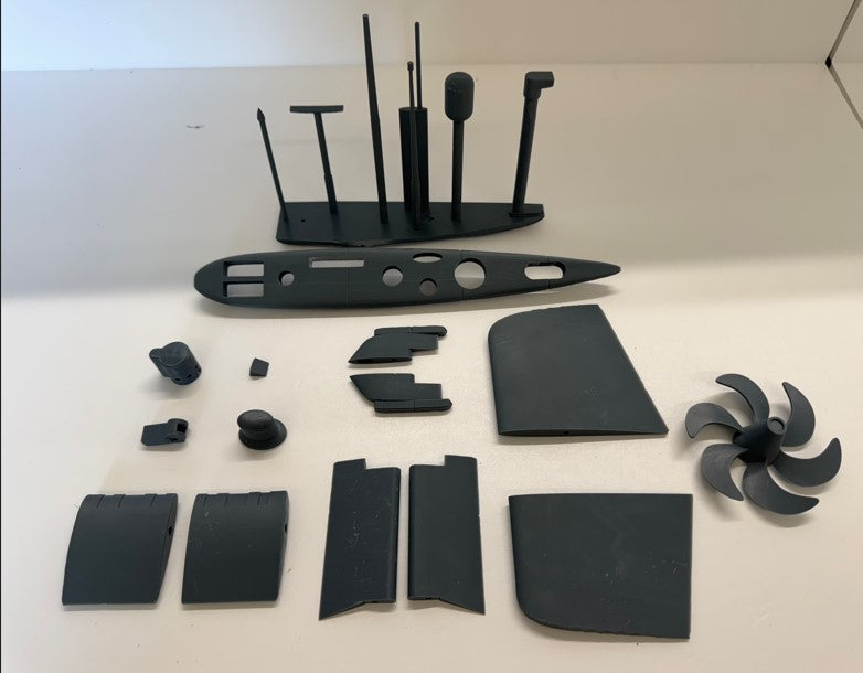 3D Printed HMS Upholder Class Submarine kit 1/50th scale