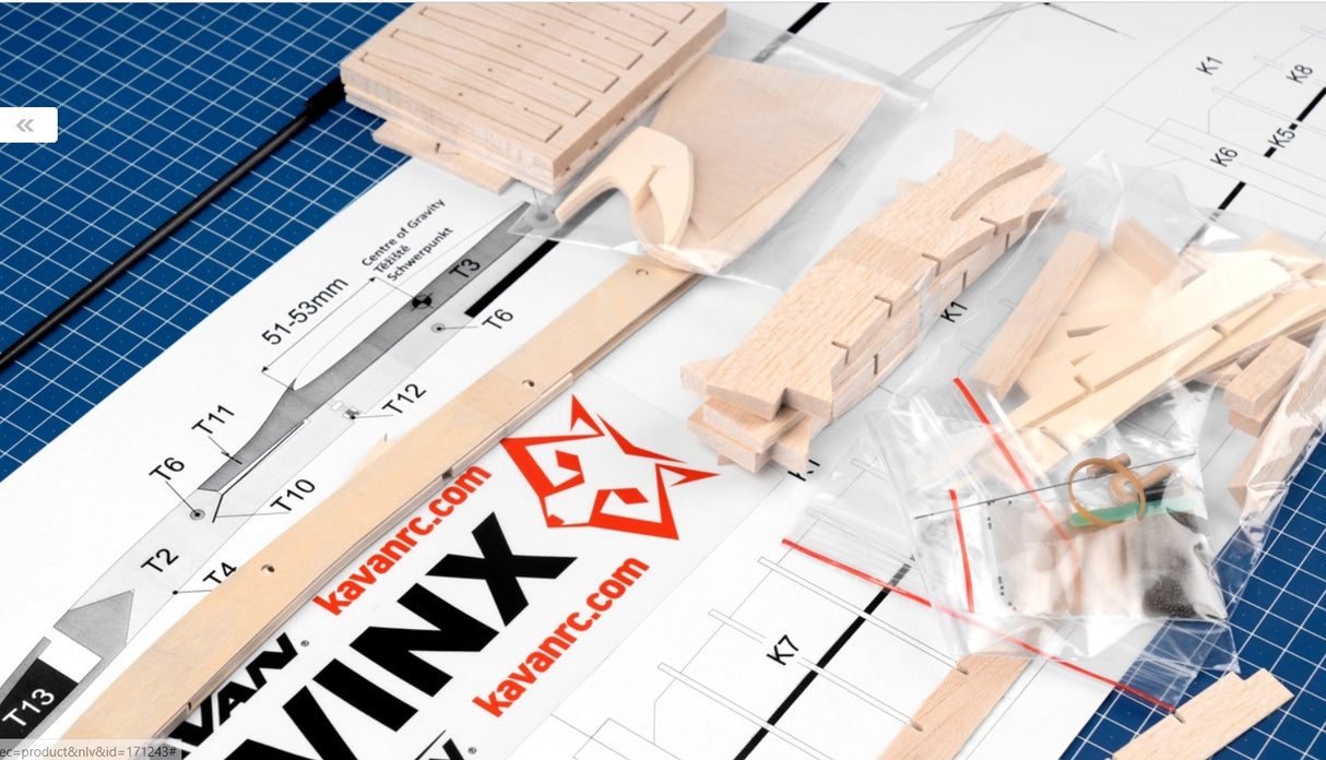 Kavan Vinx DLG glider 600mm kit