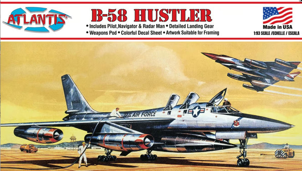 Atlantis 1/91 Convair B-58 Hustler Jet Model Kit AMCH252