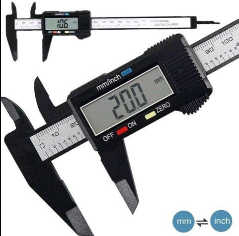 Digital Plastic Vernier 100mm - includes Battery