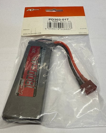 PD RACING 7.4V 1800MAH Battery 1PCS