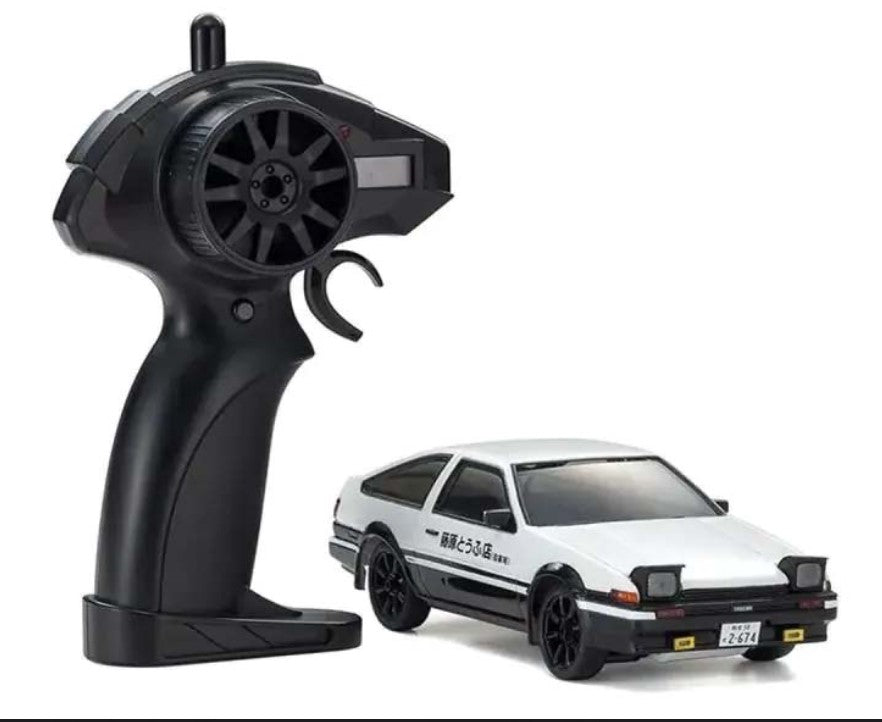 Kyosho First Mini-Z 1:28 Initial-D Toyota Sprinter Trueno AE86 WH/BK - Ready to Go