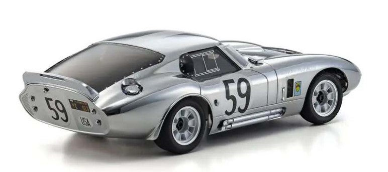 Kyosho First Mini-Z 1:28 Shelby Cobra Daytona Chrome - Ready to Go