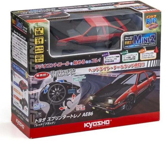 Kyosho First Mini-Z 1:28 Toyota Sprinter Trueno AE86 RD/BK - Ready to Go