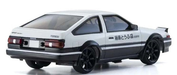 Kyosho First Mini-Z 1:28 Initial-D Sprinter Trueno AE86 WH/BK Carbon - Ready to Go