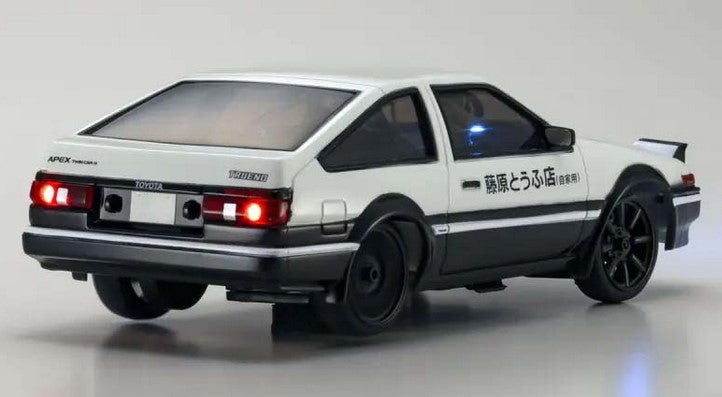 Kyosho First Mini-Z 1:28 Initial-D Sprinter Trueno AE86 WH/BK Carbon - Ready to Go