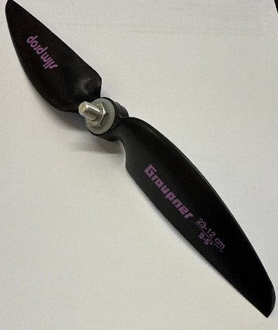 Graupner CAM SLIM Propeller 23/12cm - 9x5 Electric with fitted prop Adapter