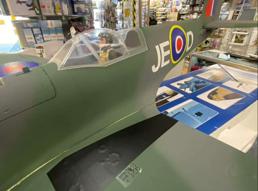 XFLY SUPERMARINE SPITFIRE MKIX GREEN 1200MM WITHOUT TX/RX/BATT - New Model - CUSTOM PAINT FINISH