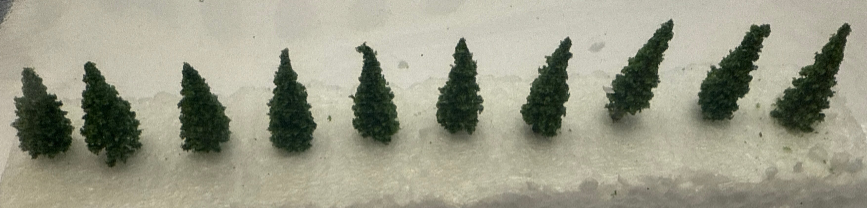 Scenic Pine style Trees - Pack of 10