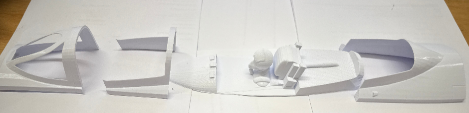 3D Printed Cockpit with Figure (Cougar)