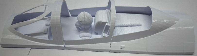 3D Printed Cockpit with Figure (Cougar)