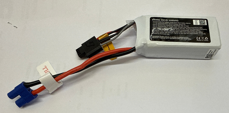 Li-Po 3S 11.1V 1300mAh 30C Soaring with EC3 connector - Second Hand