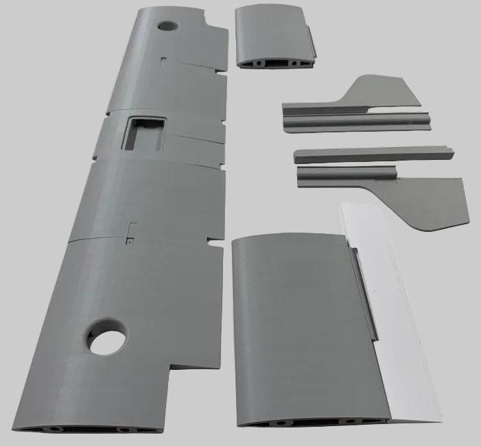 3D Printed Kestrel Wing & Tail Booms