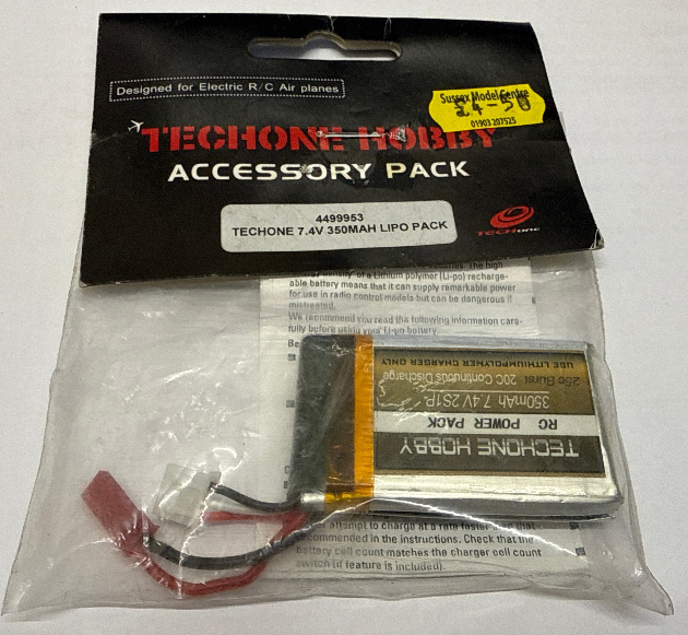 TechOne 2s 350mAh 20c Lipo