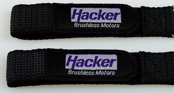 Hacker Battery Straps - 25x200mm - Pair