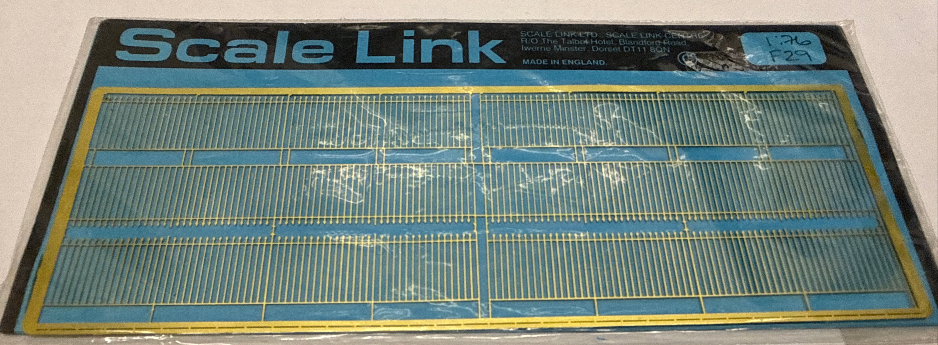 Scale Link Fret F129 1:76 - Fencing (Brass)