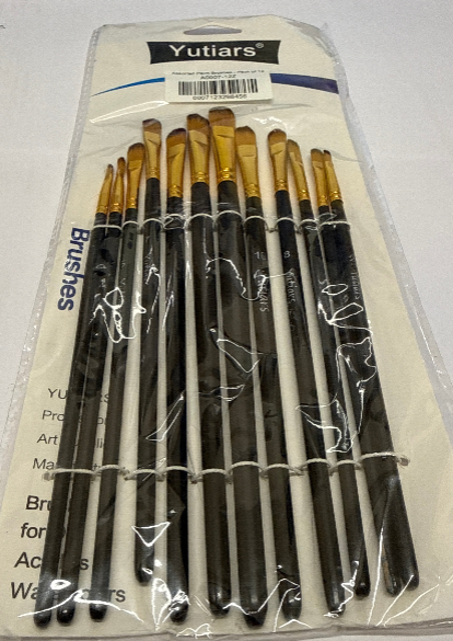 Assorted Paint Brushes - Pack of 12