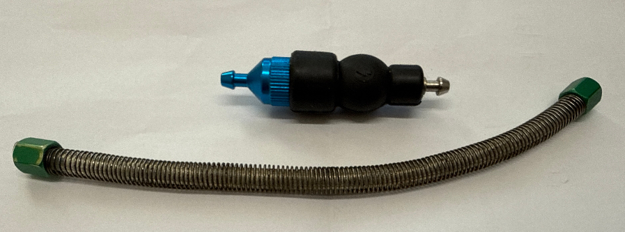 FUEL FILTER/PRIMER with Flexibile connection & fuel tube - SECOND HAND