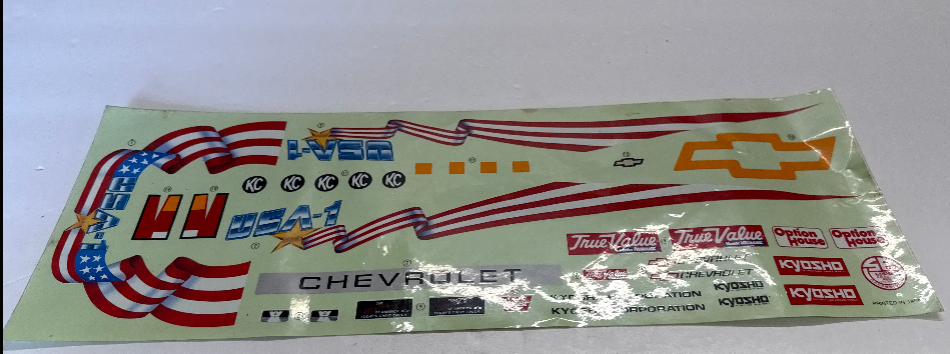 Kyosho Original USA-1 DECAL SHEET