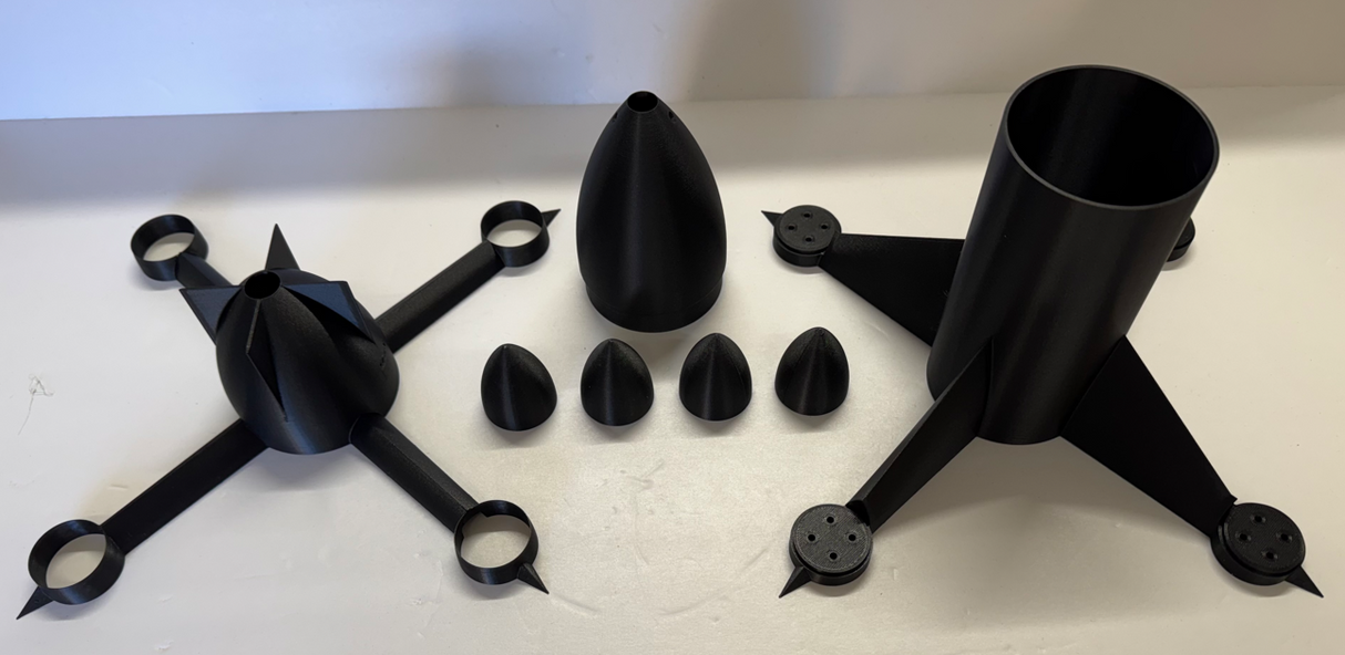 3D Printed R3 Quadcopter Model