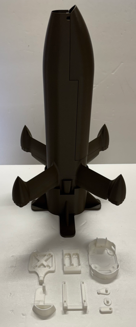 3D Printed R4 Quadcopter Model