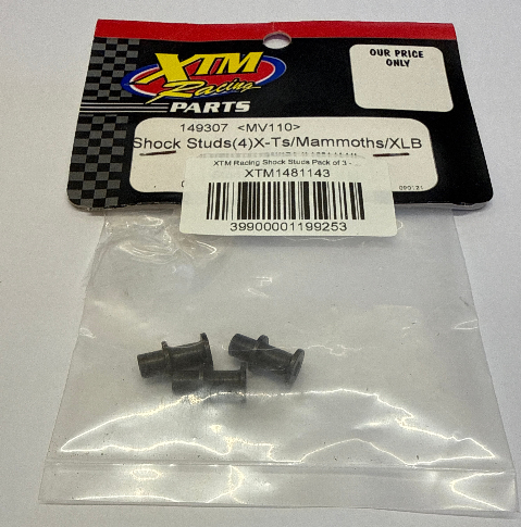 XTM Racing Shock Studs Pack of 3 - X-Ts/Mamouth/XLB Cars (Box 7)