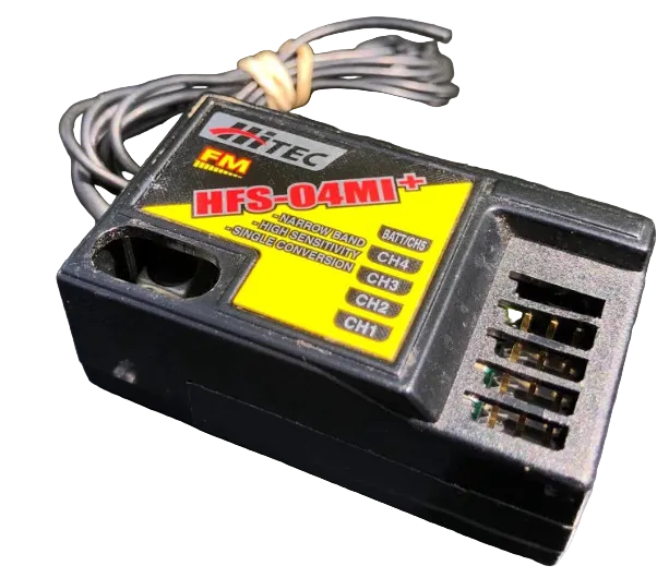 HITEC HFS-04MI+ 4 CHANNEL R/C RADIO CONTROL RX RECEIVER 35MHZ - SECOND HAND