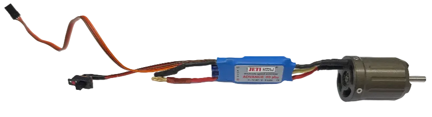 MVVS Brushless Motor & Jeti advance 40 plus ESC - Second Hand