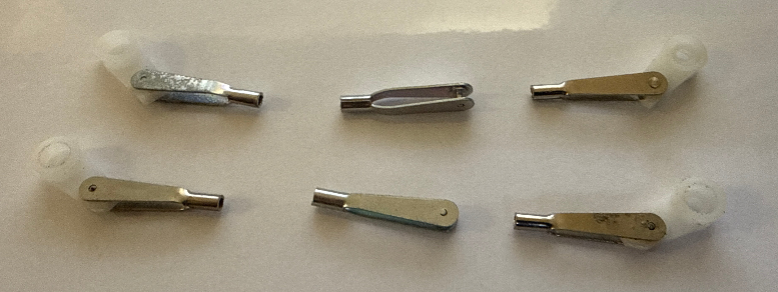 Chrome Quick Links M2 (Clevis) (6of) & Servo Arms (4of) - SECOND HAND