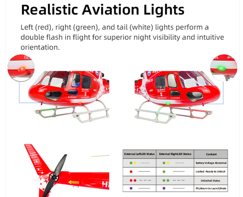 Flywing AS350 Squirrel 470L 4-Blade ACE GPS/ATT RC Scale Helicopter (RTF)
