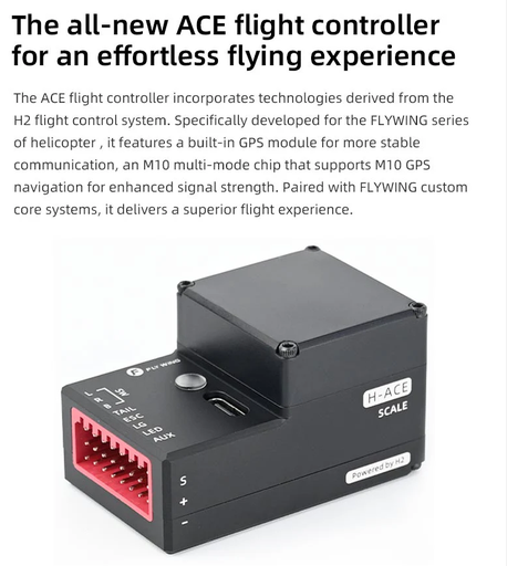 Flywing AS350 Squirrel 470L 4-Blade ACE GPS/ATT RC Scale Helicopter (RTF)