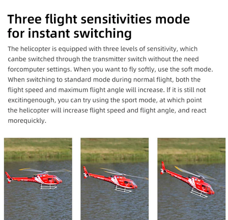 Flywing AS350 Squirrel 470L 4-Blade ACE GPS/ATT RC Scale Helicopter (RTF)