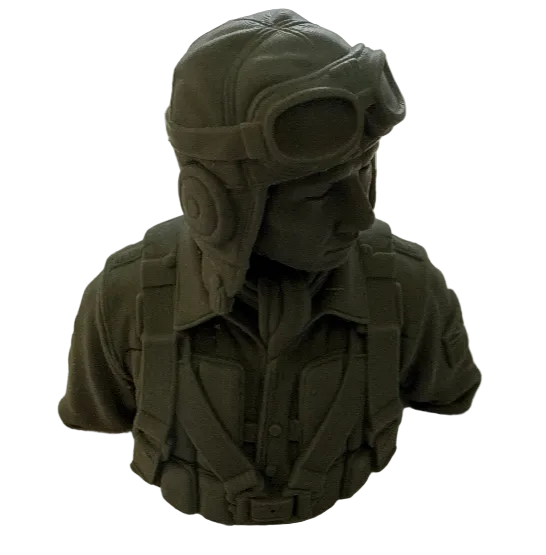 3D Printed WWII 1/6 Scale Japanese Plot - Head and Shoulders