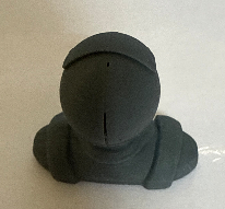 Jet Pilot - 3D Printed Head and Shoulders with Helmet and Oxygen Mask