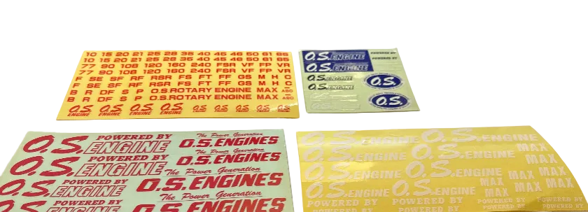 OS Assorted Engine Decal Sheets