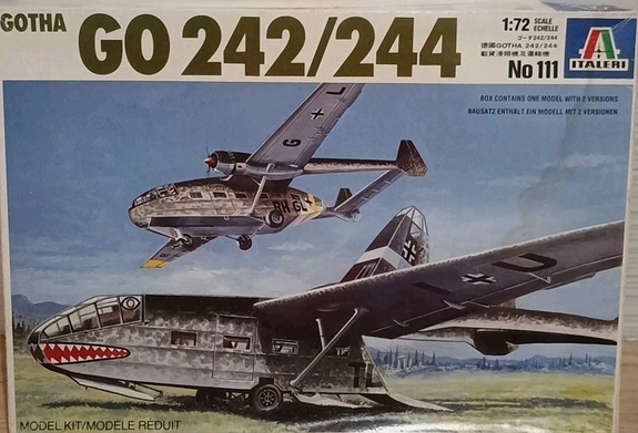 ITALERI Vintage 1/72 Gotha GO 242/244 Kit 111