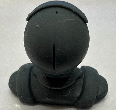 3D Printed Jet Plot with mask - Head and Shoulders