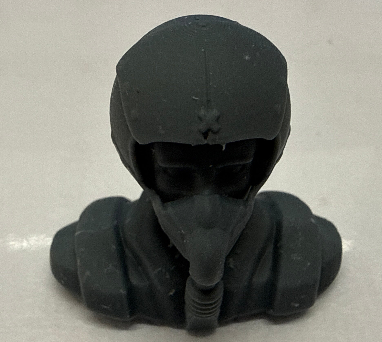 3D Printed Jet Plot with mask - Head and Shoulders