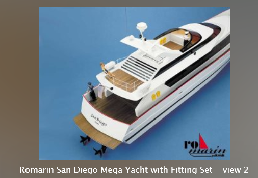 Romarin San Diego Mega Yacht Kit with Fitting Set
