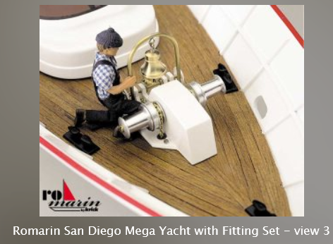 Romarin San Diego Mega Yacht Kit with Fitting Set
