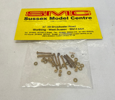 12BA Bolts (1/2inch long)/Nuts & Washers