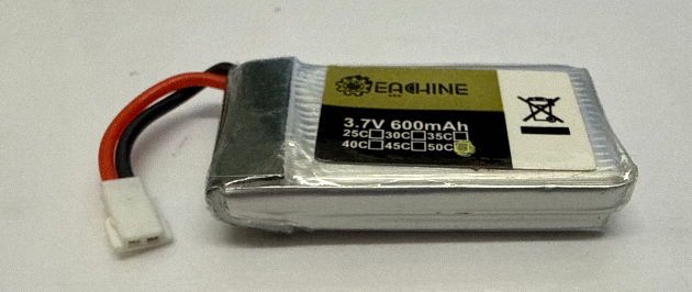 Eachine 1s 600mAh 3.7V 50C Lipo