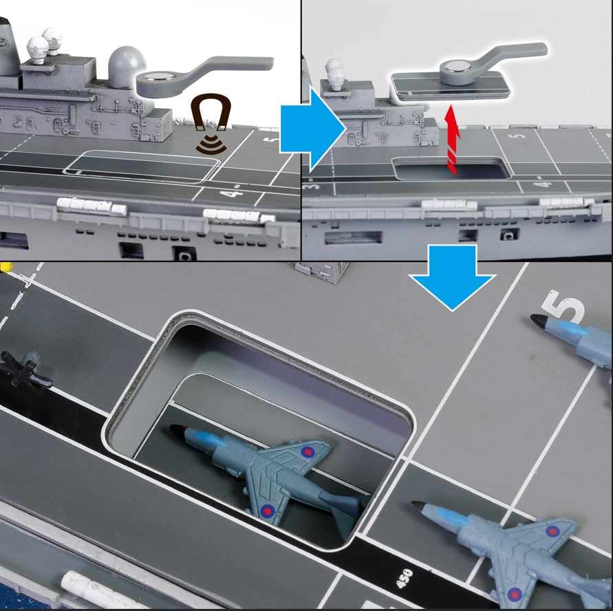 Forces of Valor 1:700 Royal Navy Invincible Class Light Aircraft Carrier - HMS Invincible (R05) Falkland Islands 1982 (WATERLINE VERSION)